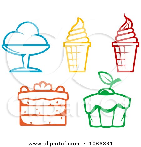 Clipart Food Icons 2 - Royalty Free Vector Illustration by Vector Tradition SM