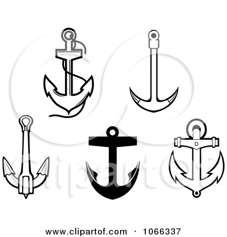 Clipart Anchors 1 - Royalty Free Vector Illustration by Vector Tradition SM