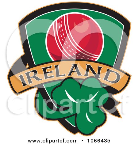 Clipart Ireland Cricket Shield 2 - Royalty Free Vector Illustration by patrimonio