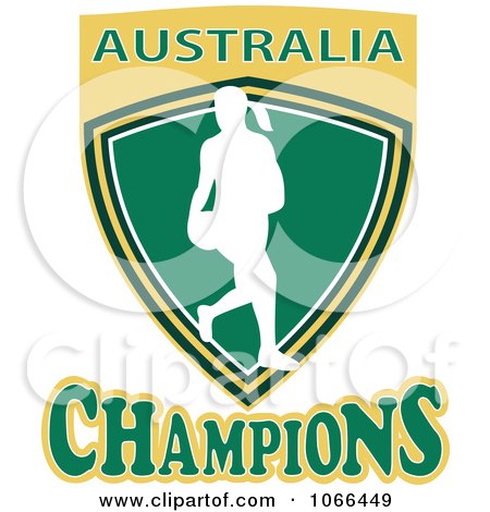Clipart Australia Champions Netball Shield 1 - Royalty Free Vector Illustration by patrimonio