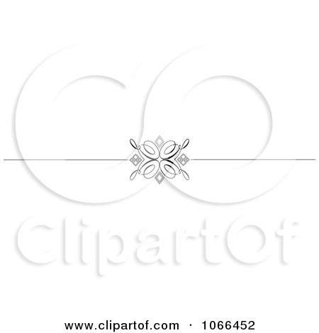Clipart Ornate Swirl Rule Border 2 - Royalty Free Vector Illustration by KJ Pargeter