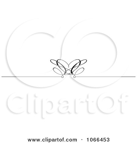 Clipart Ornate Swirl Rule Border 4 - Royalty Free Vector Illustration by KJ Pargeter