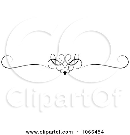 Clipart Ornate Swirl Rule Border 3 - Royalty Free Vector Illustration by KJ Pargeter