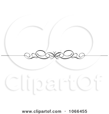 Clipart Ornate Swirl Rule Border 1 - Royalty Free Vector Illustration by KJ Pargeter
