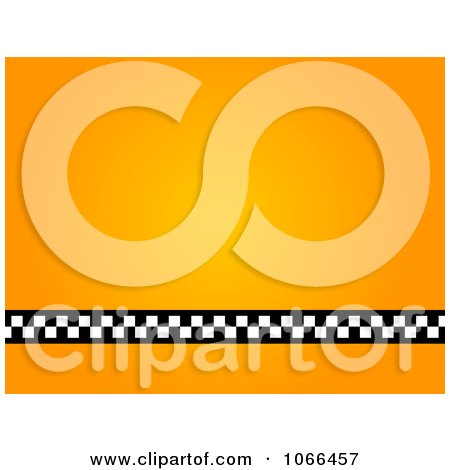 Clipart Orange Taxi Background - Royalty Free Illustration by oboy