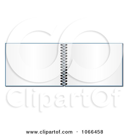 Clipart Open Spiral Notebook - Royalty Free Illustration by oboy