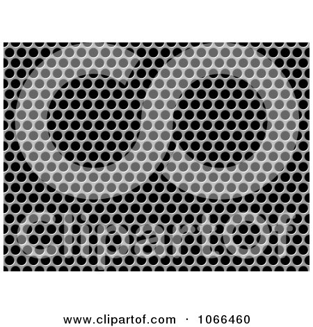 Clipart Perforated Metal Background - Royalty Free CGI Illustration by KJ Pargeter
