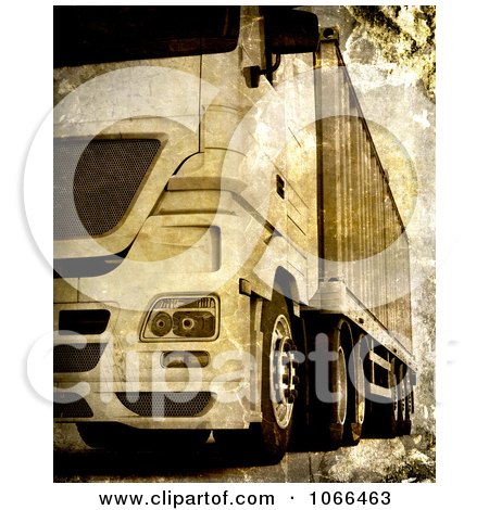 Clipart Grungy Big Rig - Royalty Free CGI Illustration by KJ Pargeter