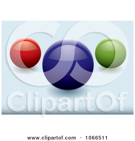 Clipart Shiny 3d Sphere Website Buttons - Royalty Free Vector Illustration by michaeltravers