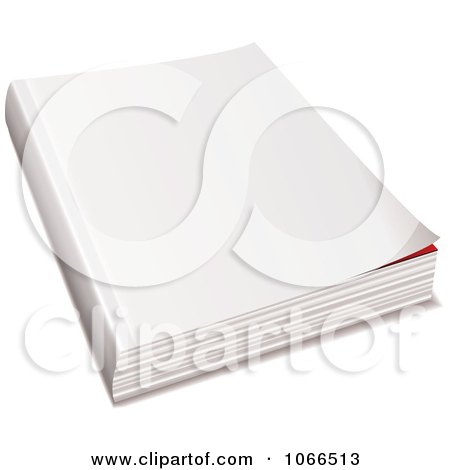 Clipart Blank Magazine Cover - Royalty Free Vector Illustration by michaeltravers
