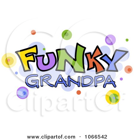 Clipart Funky Grandpa Sign - Royalty Free Vector Illustration by BNP Design Studio