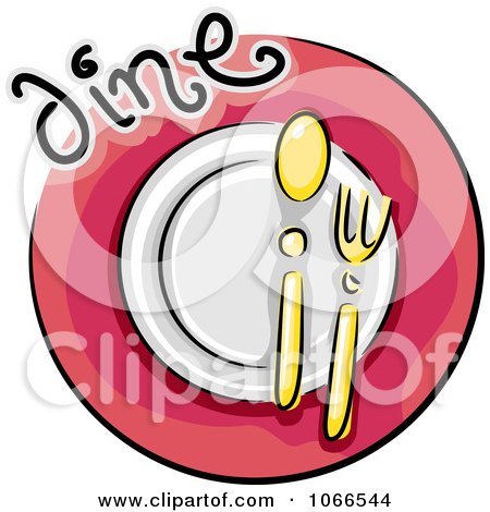 Clipart Dine Website Icon - Royalty Free Vector Illustration by BNP Design Studio