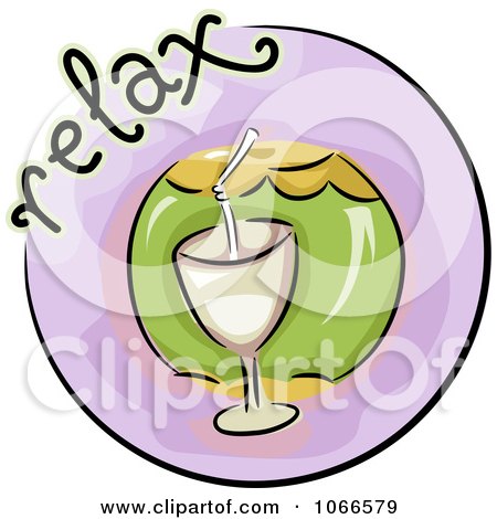 Clipart Relax Website Icon - Royalty Free Vector Illustration by BNP Design Studio