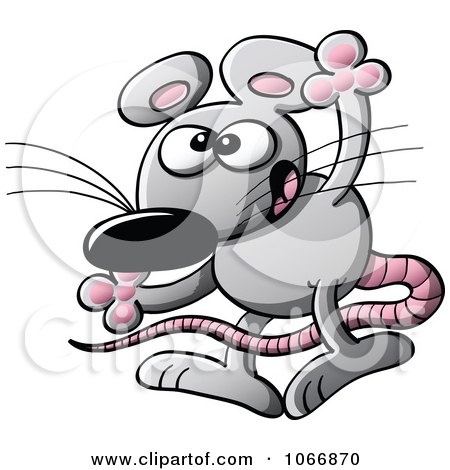 Clipart Exaggerating Mouse - Royalty Free Vector Illustration by Zooco