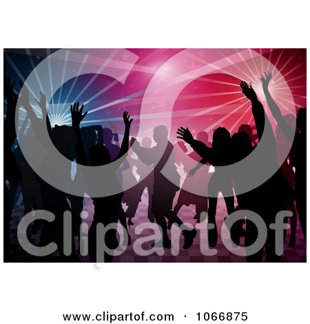 Clipart People At A Disco Dance - Royalty Free Vector Illustration by dero