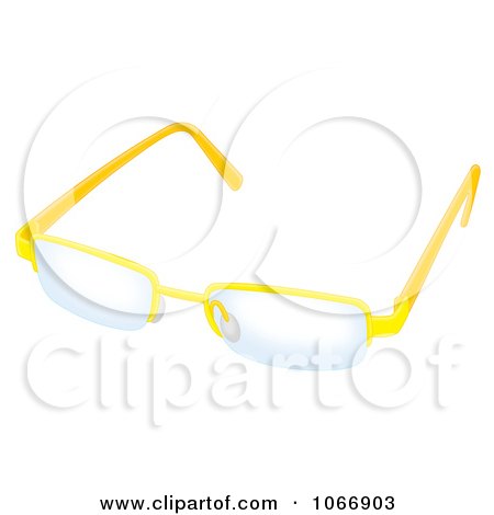 Clipart Yellow Glasses - Royalty Free Illustration by Alex Bannykh