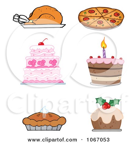 Clipart Foods - Royalty Free Vector Illustration by Hit Toon