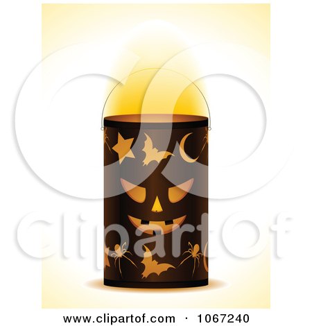 Clipart Jackolantern Halloween Lantern - Royalty Free Vector Illustration by elaineitalia