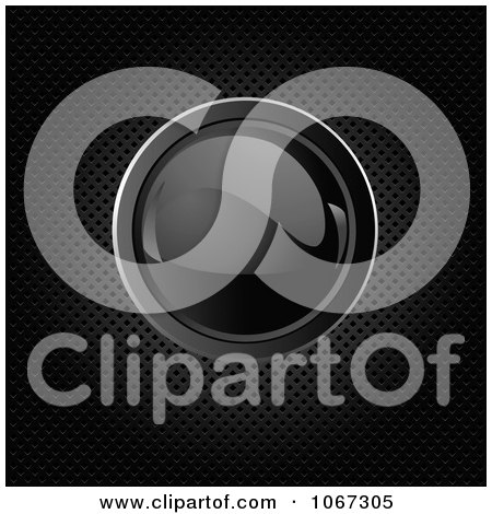 Clipart Abstract Black Bubble On A Grid Background - Royalty Free Vector Illustration by Pushkin