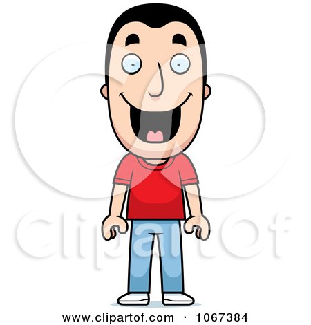 Clipart Happy Man - Royalty Free Vector Illustration by Cory Thoman