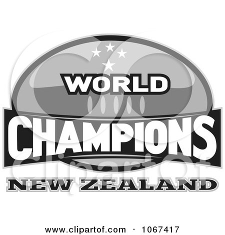 Clipart New Zealand Ruby World Champions Sign - Royalty Free Vector Illustration by patrimonio