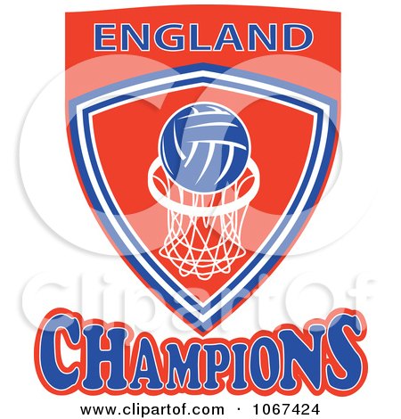 Clipart England Netball Champions Shield 1 - Royalty Free Vector Illustration by patrimonio