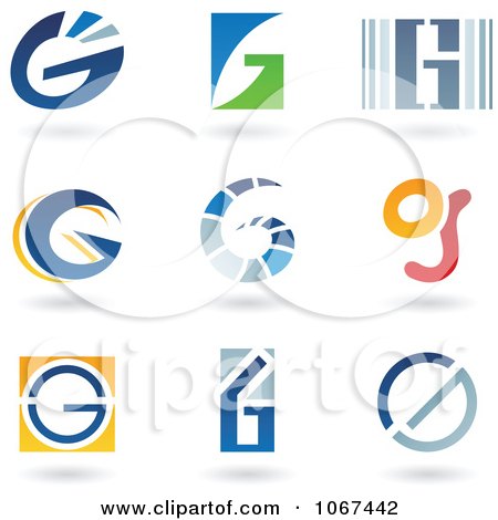 Clipart Letter G Logo Icons - Royalty Free Vector Illustration by cidepix