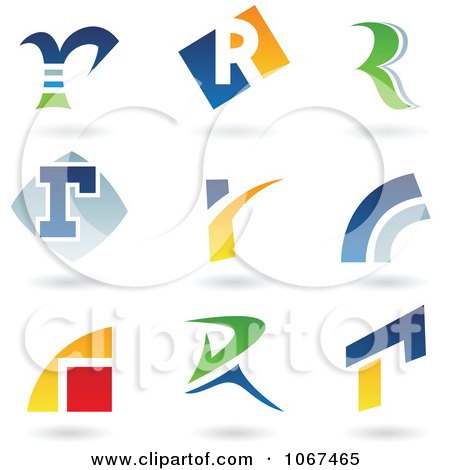Clipart Letter R Logo Icons - Royalty Free Vector Illustration by cidepix