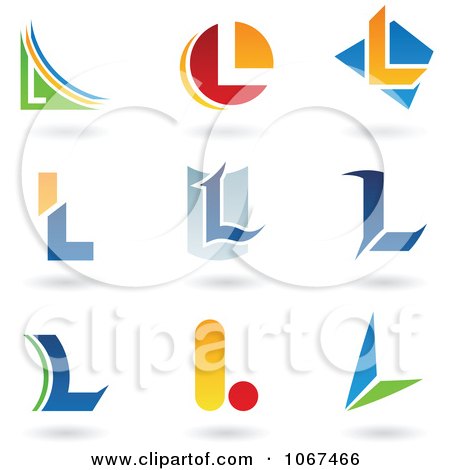 Clipart Letter L Logo Icons - Royalty Free Vector Illustration by cidepix