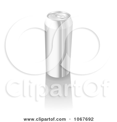 Clipart 3d Aluminum Can - Royalty Free Vector Illustration by michaeltravers