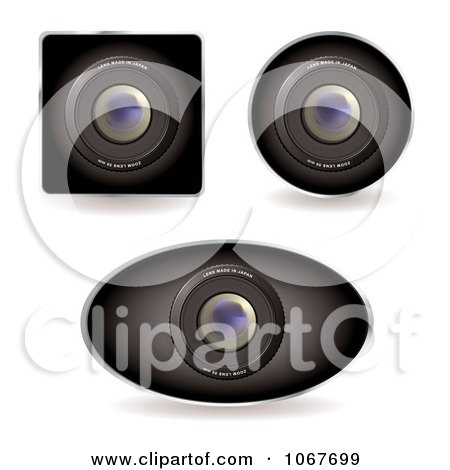 Clipart 3d Web Cams - Royalty Free Vector Illustration by michaeltravers