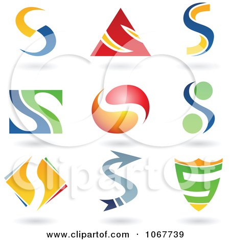 Clipart Letter S Logo Icons - Royalty Free Vector Illustration by cidepix