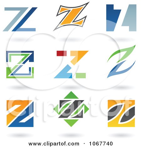 Clipart Letter Z Logo Icons - Royalty Free Vector Illustration by cidepix
