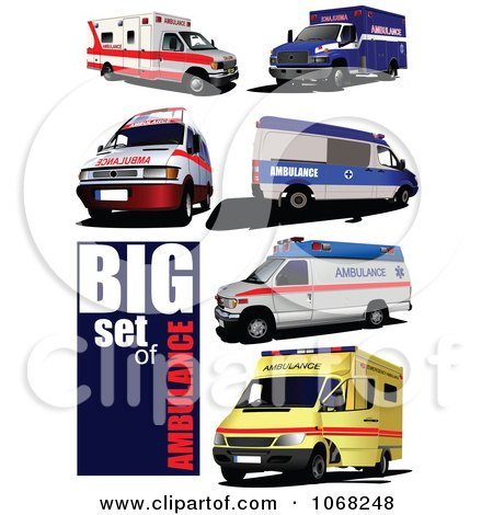 Royalty-Free (RF) Clipart Illustration of an Ambulance - 1 by leonid ...