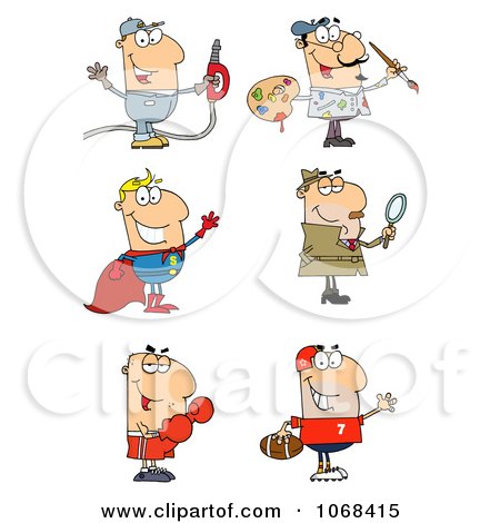 Clipart Men - Royalty Free Vector Illustration by Hit Toon