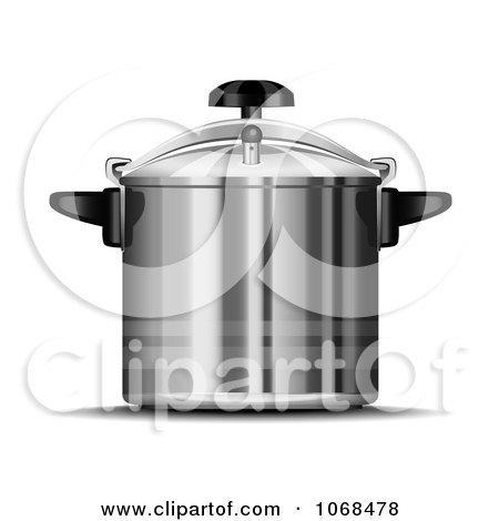 Clipart 3d Pressure Cooker - Royalty Free Vector Illustration by Oligo