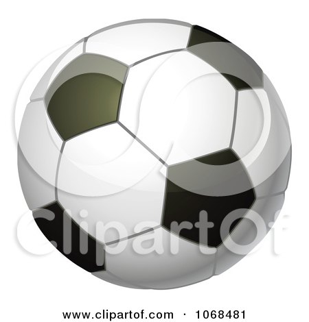 Clipart 3d Soccer Ball - Royalty Free Vector Illustration by AtStockIllustration