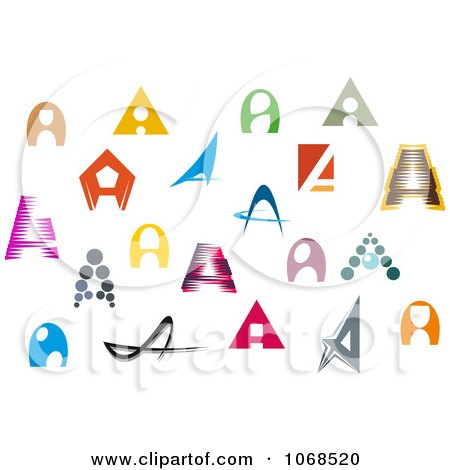 Clipart Letter A Design Elements - Royalty Free Vector Illustration by Vector Tradition SM
