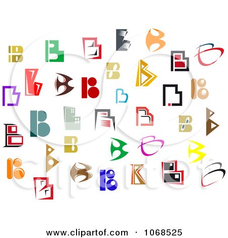 Clipart Letter B Design Elements - Royalty Free Vector Illustration by Vector Tradition SM