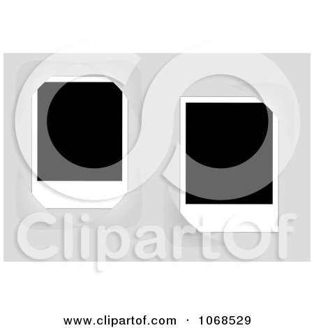 Clipart Two Blank Photographs - Royalty Free Vector Illustration by Vector Tradition SM