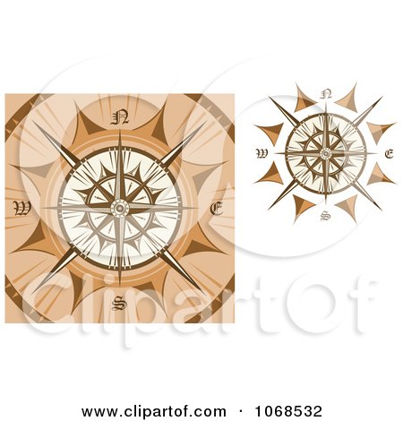 Clipart Golden Compasses 1 - Royalty Free Vector Illustration by Vector Tradition SM