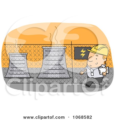 Clipart Power Plant Operator - Royalty Free Vector Illustration by BNP Design Studio