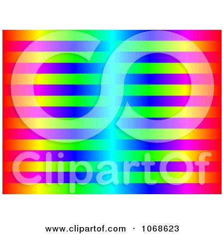 Clipart Bright Colorful Stripes Background - Royalty Free Illustration by oboy