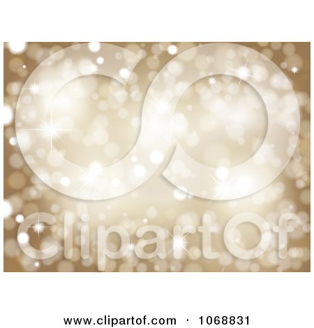 Clipart Golden Sparkle Background - Royalty Free Vector Illustration by KJ Pargeter