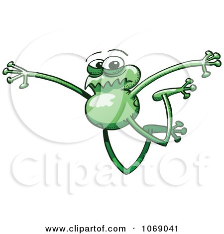 Clipart Goofy Green Froggy 14 - Royalty Free Vector Illustration by Zooco
