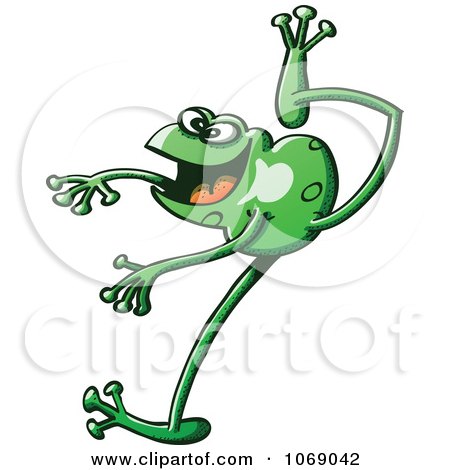 Clipart Goofy Green Froggy 2 - Royalty Free Vector Illustration by Zooco