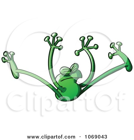 Clipart Goofy Green Froggy 5 - Royalty Free Vector Illustration by Zooco