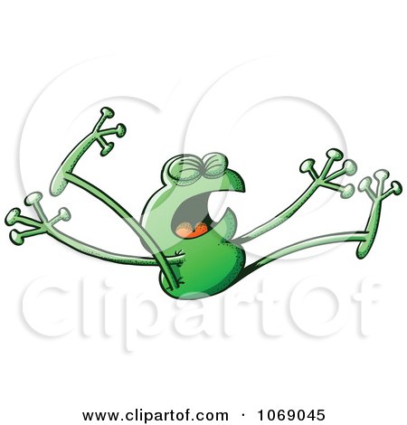 Clipart Goofy Green Froggy 9 - Royalty Free Vector Illustration by Zooco