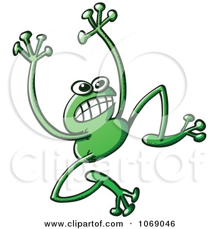 Clipart Goofy Green Froggy 4 - Royalty Free Vector Illustration by Zooco