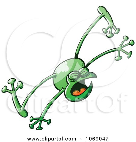 Clipart Goofy Green Froggy 7 - Royalty Free Vector Illustration by Zooco